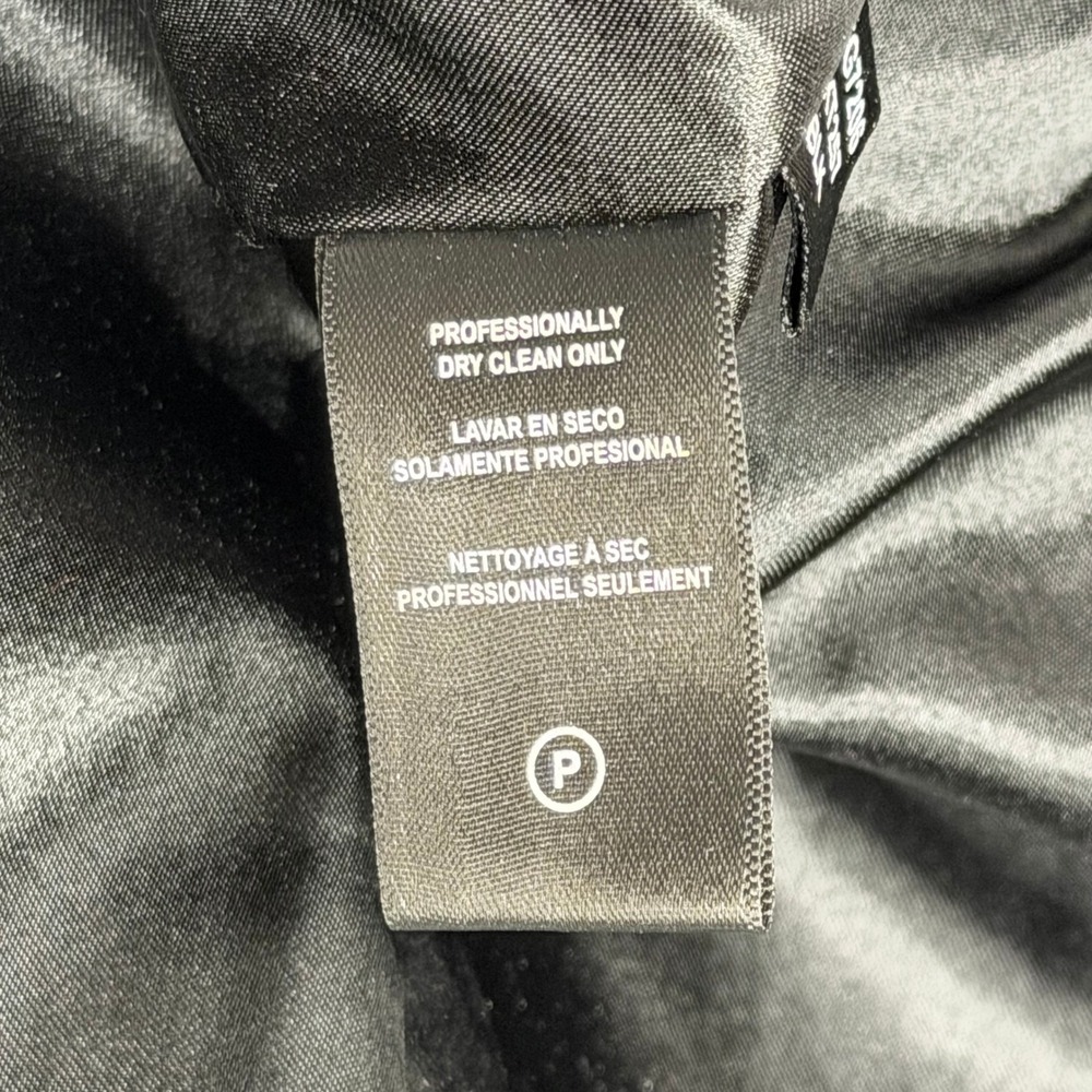 Kenneth Cole Wool Blend Asymmetrical Boucle Walker Coat Black Womens Small S - Picture 11 of 12
